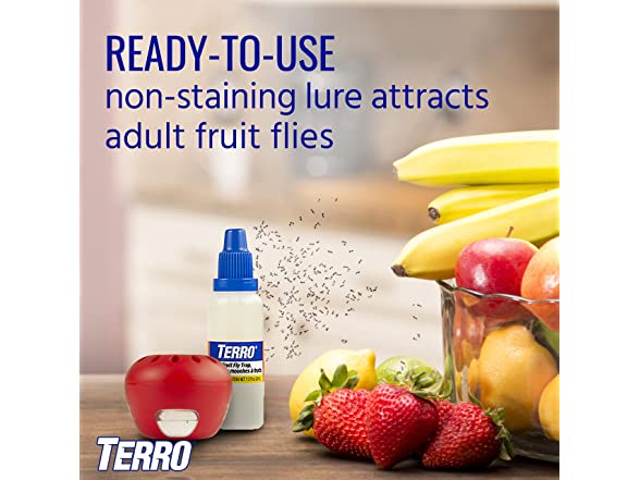 TERRO T2502 Indoor Fruit Fly Trap 642A