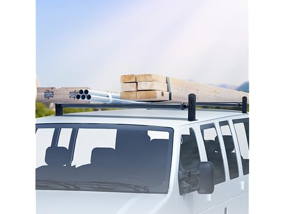 Van Roof Ladder Rack, 2 Bars Alloy Steel Roof