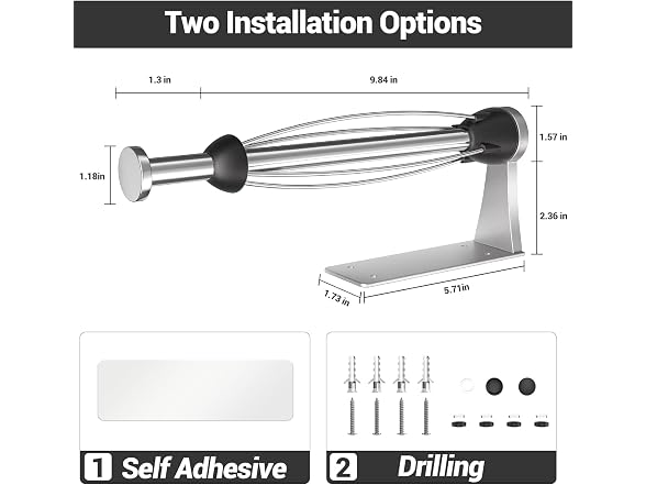 LOISVI Paper Towel Holder (Silver)
