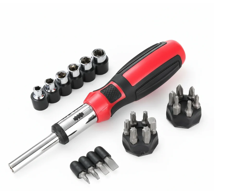 27 Piece Ratcheting Screwdriver Bit and Socket Set - Gallery 5