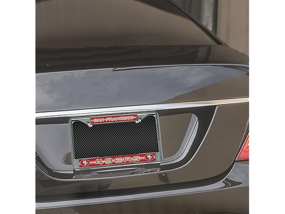 San Francisco 49ers Chrome License Frame