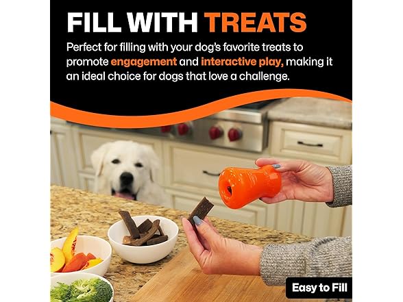 BIONIC Treat Shaker Dog Chew Toy, Large
