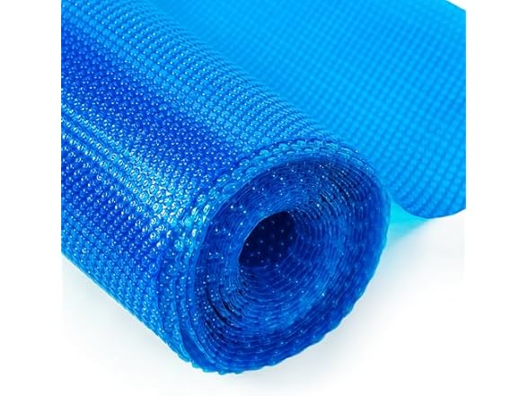 Pool Solar Cover, 12 x 24 ft Durable 16 mil Pool Covers for Inground & Above Ground Pools, Solar Pool Heater, Rectangle Solar Blanket with Bubbles, Blue (Open Box)