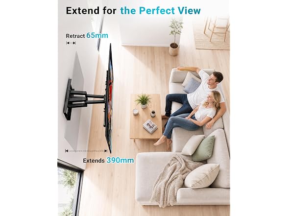 BONTEC Full Motion TV Wall Mount 37-85in
