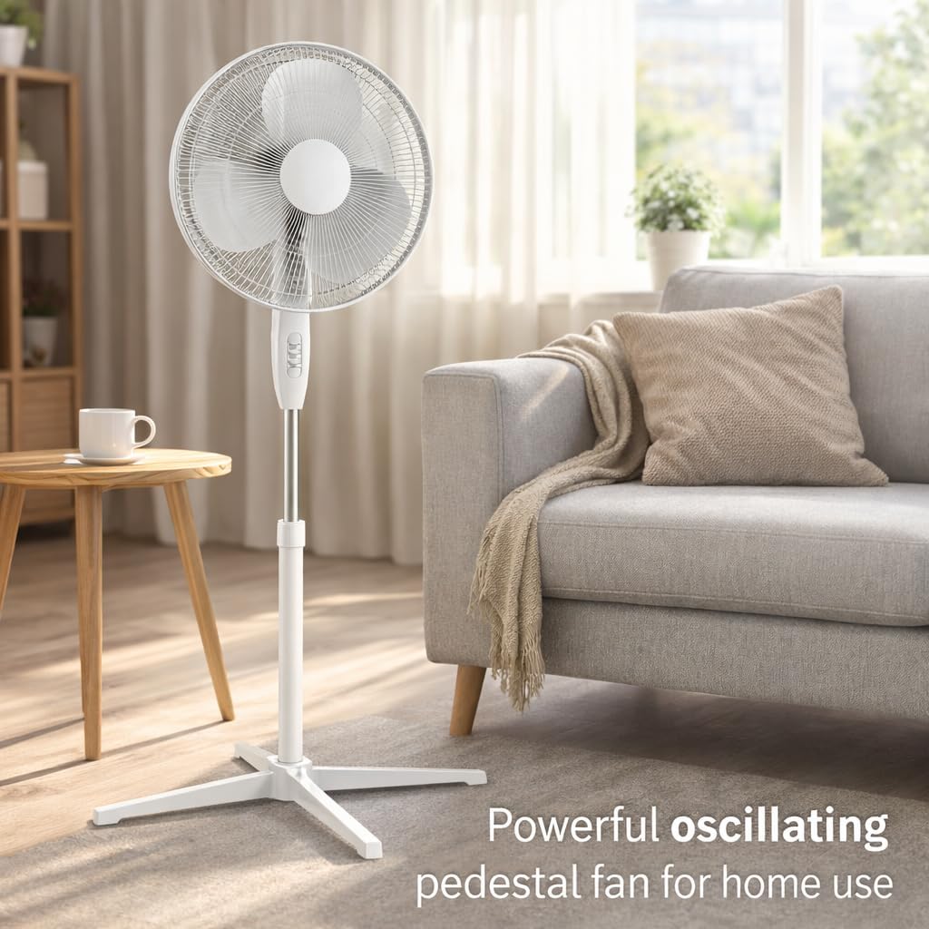 J&V Textiles 16" Oscillating Fan with Remote - Gallery 8