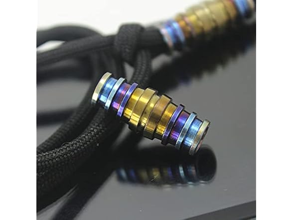 TIKING 1pc Titanium Paracord Lanyard