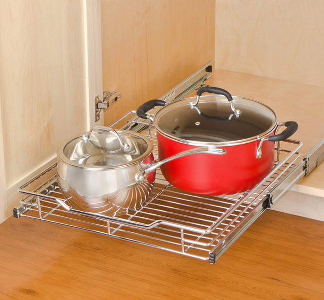 Smart Design Pull Out Cabinet Shelf - Gallery 10