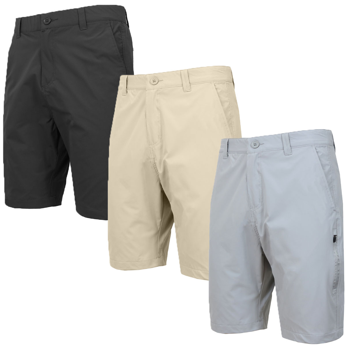 3 Pack Men's Stretch Utility Shorts (32-42) - Gallery 24