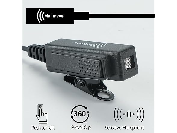 Maiimvve Walkie Talkie Earpiece Mic for Motorola XPR Radios