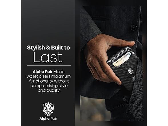 Slim Wallet RFID 12 Cards Holder