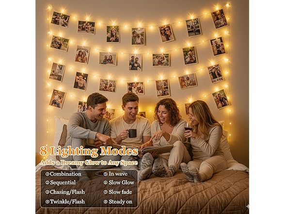 Lakumu Photo Clip String Lights