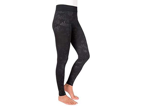 MUK LUKS Women's Leggings Black (M-L)