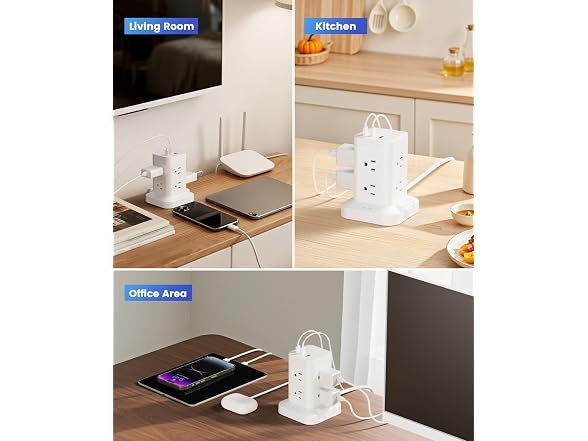 Tagzilo Power Strip Tower 1800J - Gallery 5