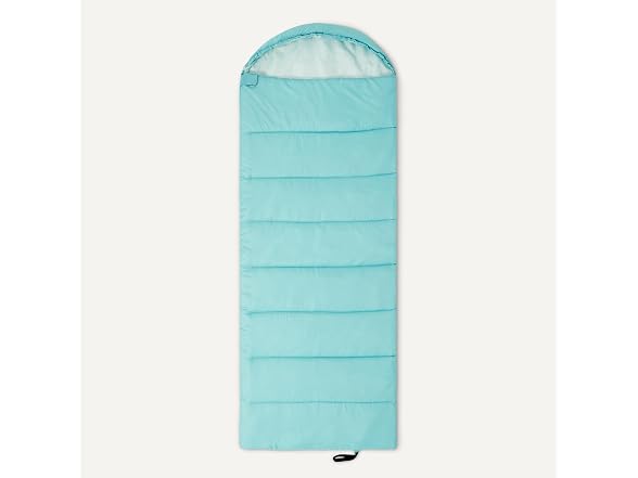 Amazon Basics Sleeping Bag, 50 Degree F, Aqua