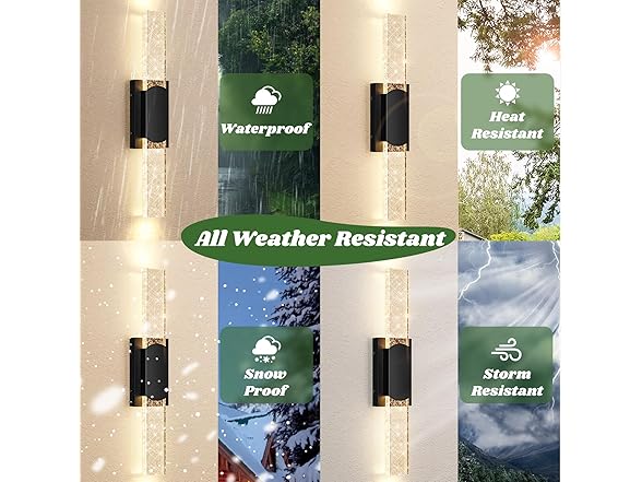 BesLowe Wall Lights, 23.5" LED Sconce 2Pk