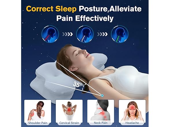 KKN Cervical Neck Pillow, Pillows for Neck and Shoulder