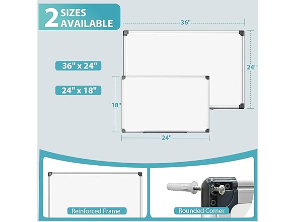 Paporia 36x24 Magnetic Whiteboard