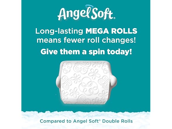 Angel Soft, Toilet Paper, Double Rolls, 12 Ct