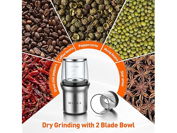 Secura Coffee Grinder Electric