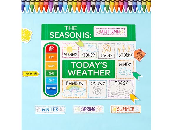 Eureka Crayola Colors and Shapes Classroom Calendar