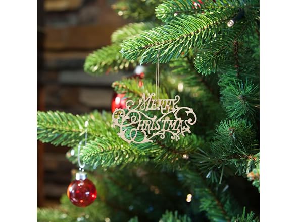 Tofficu 40pcs Merry Christmas Wooden
