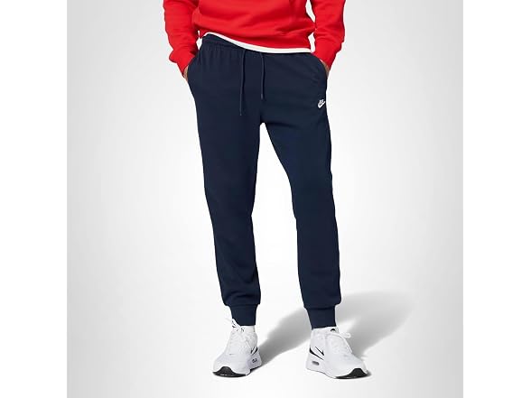 Nike Men's Club Knit Joggers, Obsidian/W