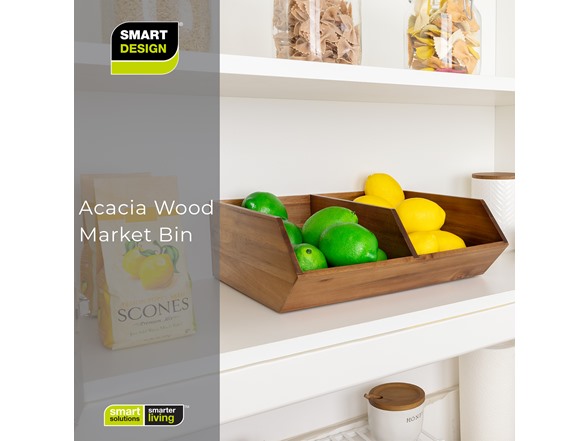 Smart Design Large Market Bin w/Dividers