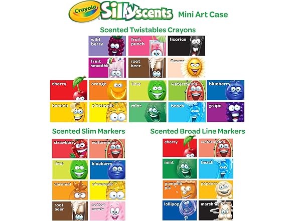 Crayola Silly Scents Art Case Color Set