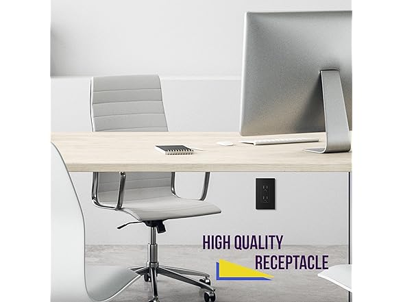 ENERLITES Matte Black Decorator