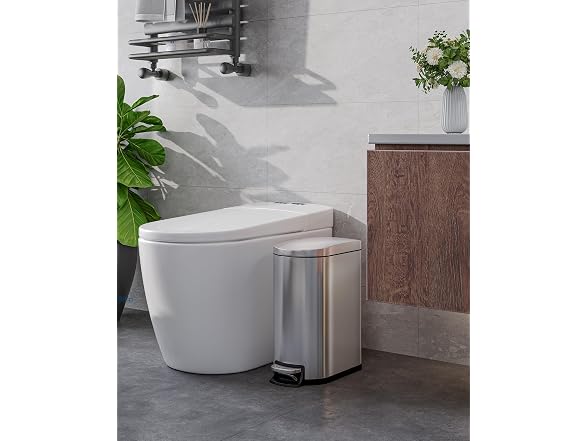 Takywep 13 Gal/50L & 2.6 Gal/10L Stainless Steel Trash Can Combo Set
