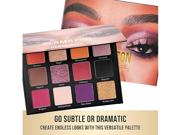 Glamazon Eyeshadow Palette, Rebel Rose