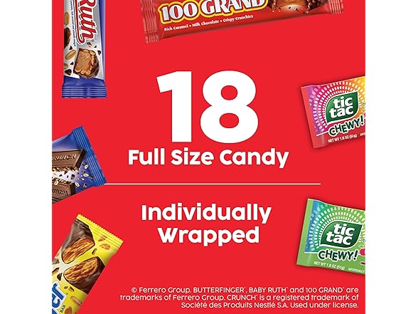 Butterfinger Crunch Baby Ruth Variety 32