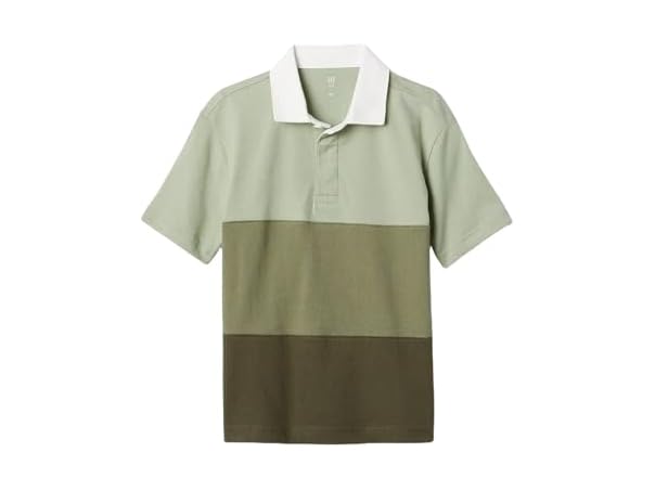 $6.99, Was $34.99, 80% Off! GAP Boys Short Sleeve Rugby Tee dealfomo