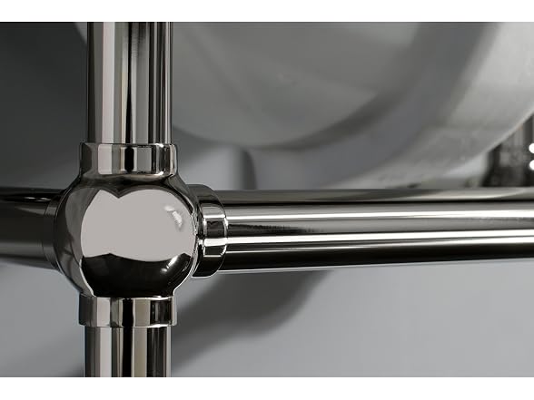 Kingston Brass Vanity Top, Carrara Marble White/Polished Nickel