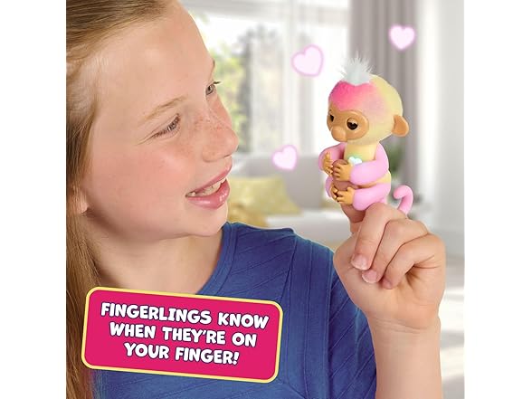 Fingerlings 2023 Interactive Baby Monkey Set