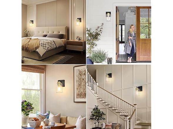 Set of 2 Wall Sconces for Bathroom, Modern