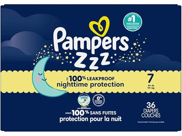 Pampers ZZZ Overnight Diapers Size 7
