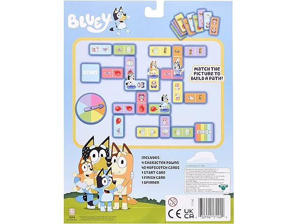 Bluey Hopscotch, Multicolor (17140)