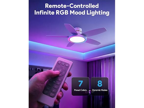 VONLUCE RGB 42in Ceiling Fan Control