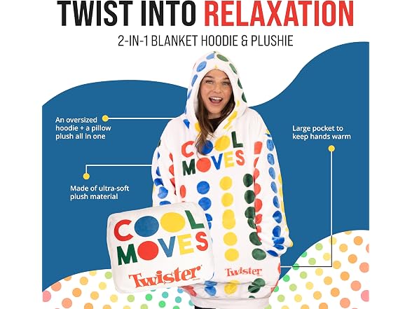 Twister Snugible Blanket Hoodie