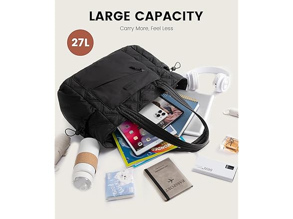 Puffer Bag and Work Bags with Zipper