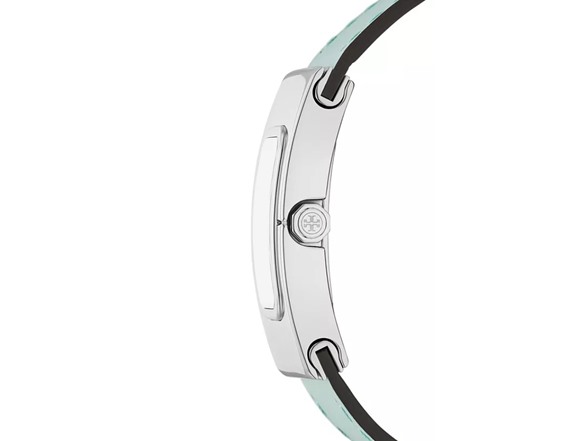 Tory Burch Women's T Light Blue/Faux Croc Watch