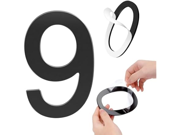 Number 9 GLDonee 8.5 Inch House Number