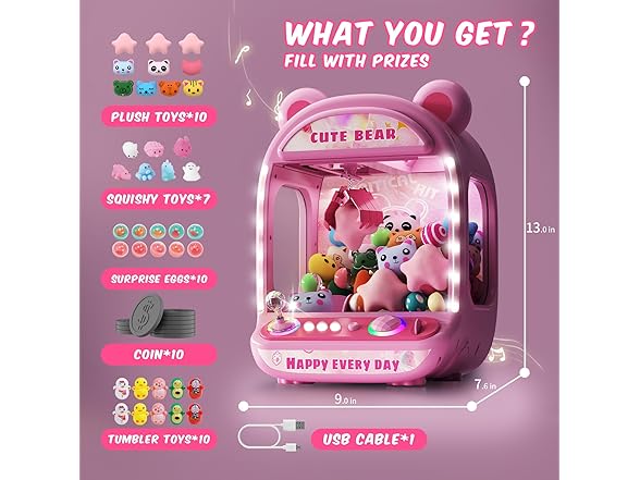 Skirfy claw machine for kids