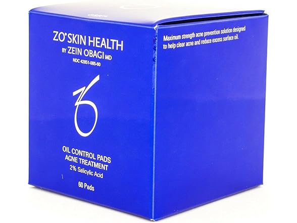 ZO Skin Oil Control Pads, 2% Salicylic Acid, (60-Count)