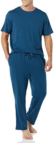 Amazon Essentials Mens Cotton Modal Pajama Set