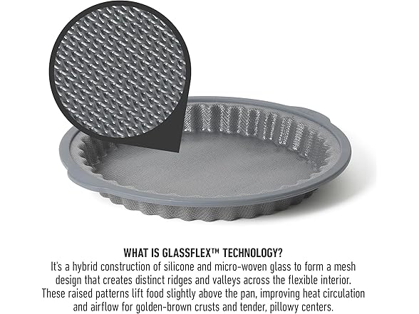 Calphalon Omni Exclusive GlassFlex Technology 6 Cup Pie Pan 