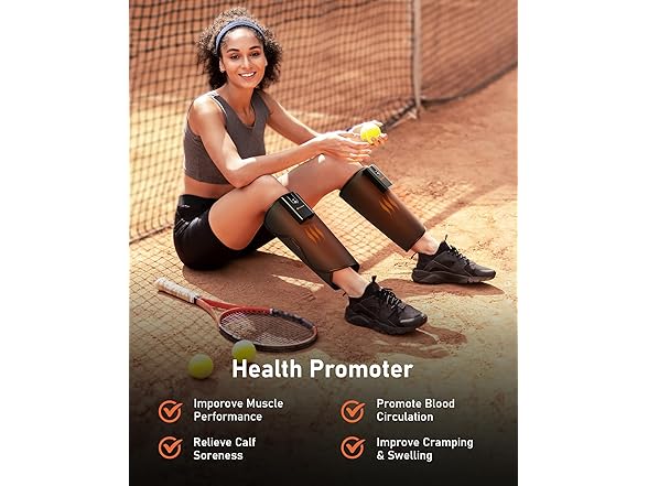 QUINEAR Cordless Calf Massager with Heat and Compression