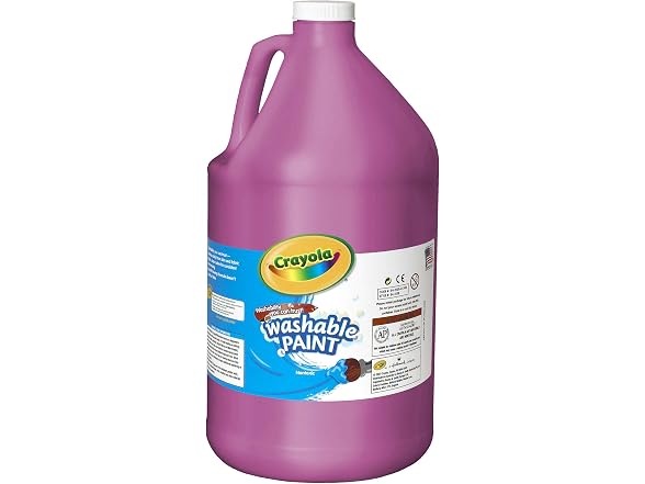 Crayola Washable Paint, Magenta, 1 Gal Bottle