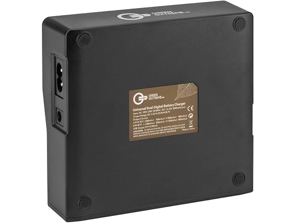 Green Extreme Dual Smart Charger with LCD Screen Base